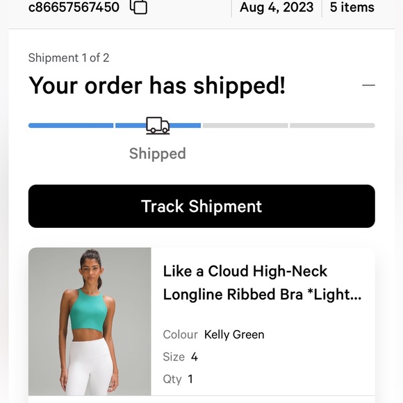 Like A Cloud Long Line Ribbed Bra - Picture 4 of 4